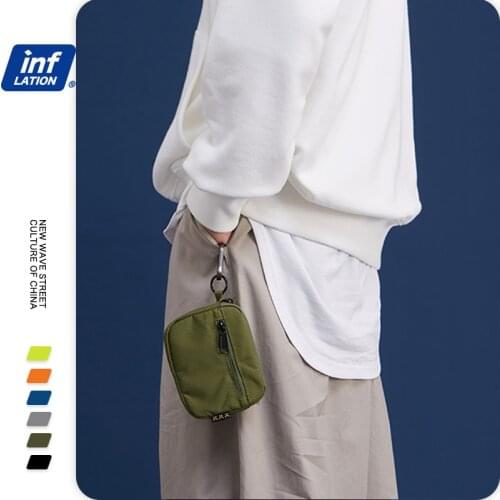 INFLATION 2020 Men Coin Purses Square Hand Bag Candy Color Wallet Mobile Phone Bag Casual Clutch Money Fashion Bag 270AI2019