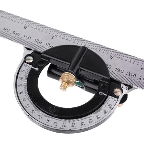 12" Combination Protractor Tri-Square Angle Ruler Machinist Stainless Steel Measuring Tools Professional Y5JA