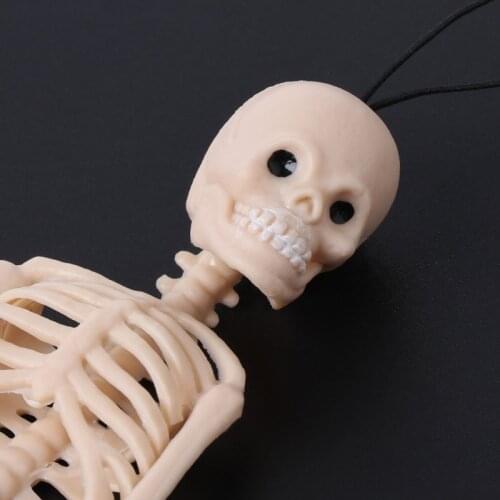 Skeleton Human Model Skull Full Body Mini Figure Toy Phone Hanger Halloween