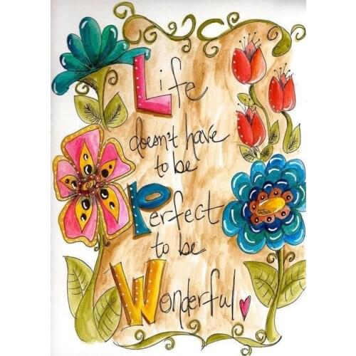 Dpsprue 5d Diy Square/Round Diamond Painting text Embroidery Diamond Paintings Needlework Mosaic Kit Painting Gift