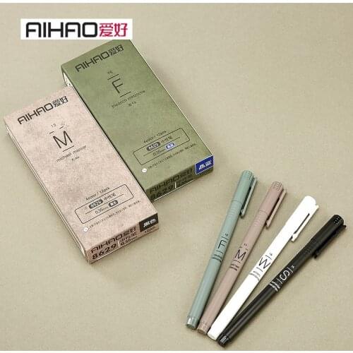 12Pcs gel pens 0.35mm Water-based Pens set Black/Blue gel Ink Pencils Maker Pen School accessories Office supplies