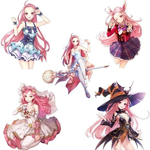 Three Ratels CDM352 Kings Raid CLIO Waterproof stickers for moto auto car Gift Bicycle Computer gabinete gamer decals