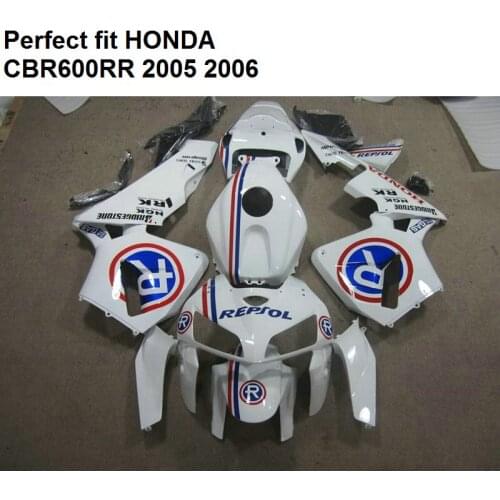 Fit for Honda fairings CBR600RR 2005 2006 fairing kit CBR 600RR 05 06 white CF11