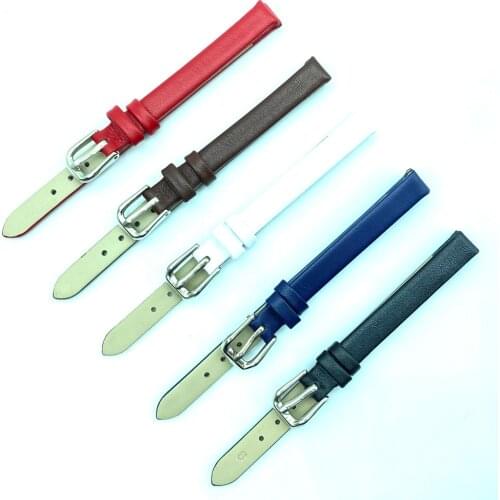 Genuine Leather Watch Bracelet Women Watchband Wristwatches Mini Band 6mm 8mm 10mm 12mm 14mm 16mm 18mm Small Size Watch strap