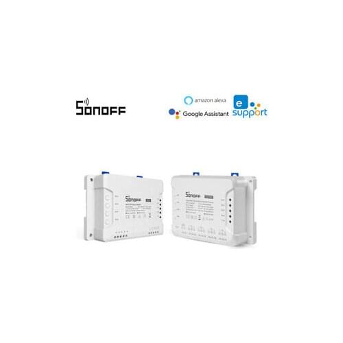 SONOFF 4CHR3 4CHPROR3 4 Way Wi-Fi Smart Switch With RF Control for Android IOS smart home gadgets sonoff alexa amazon