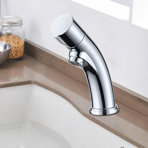 Bathroom Basin Faucet Zinc Alloy Kitchen Sink Vanity Tap Single Cold Water Faucet Rust And Corrosion Resistance Deck Mounted