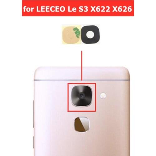2pcs for LEECO Le S3 X522 Back Camera Glass Lens Rear Camera Glass with 3M Glue for LETV Le S3 X622 X626 Replacement Repair Part
