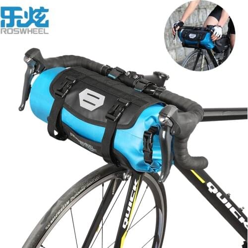 ROSWHEEL Pouch Bicycle Full Waterproof Bike Bag 7L Front Tube Bag Bicycle Handlebar Shoulder Basket Pack Cycling Bag Panniers