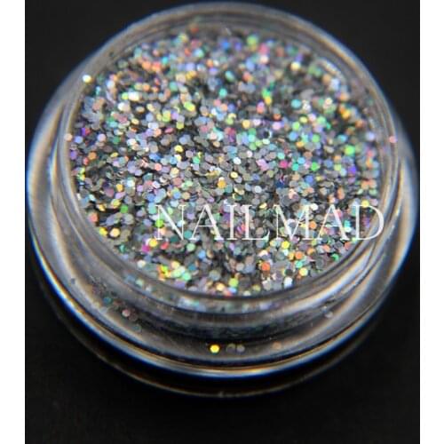 0.6mm Laser Glitter Sparkles Shimmer Sequin Nail Art Glitter Powder 3ml