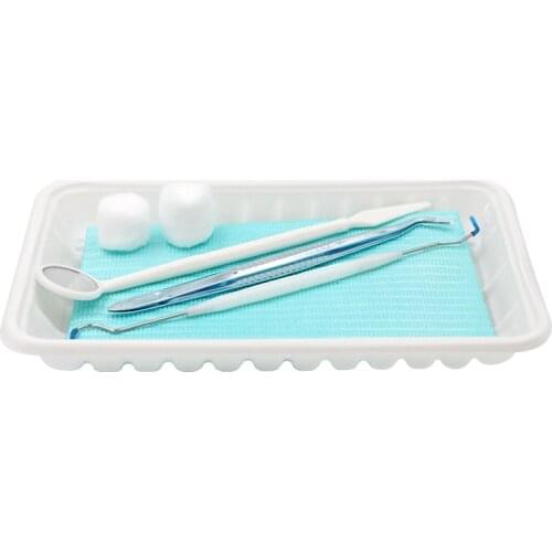 10sets Medical Disposable Dental Instruments Examination Kit Mouth Mirror Tool Tweezers Oral Care Set for Dentist Clinic