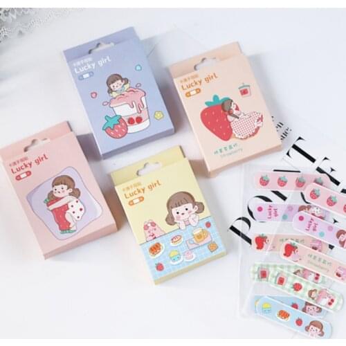 20PCS/set Avocado Sakura Adhesive Bandage Waterproof Band-aid Emergency Kit for Kids Children Nurse Woundplast First Aid Bandage