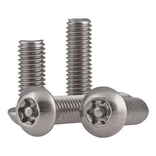 20pcs M6 stainless steel round head plum with column needle mechanical screw furniture decorative screw 10mm-30mm length