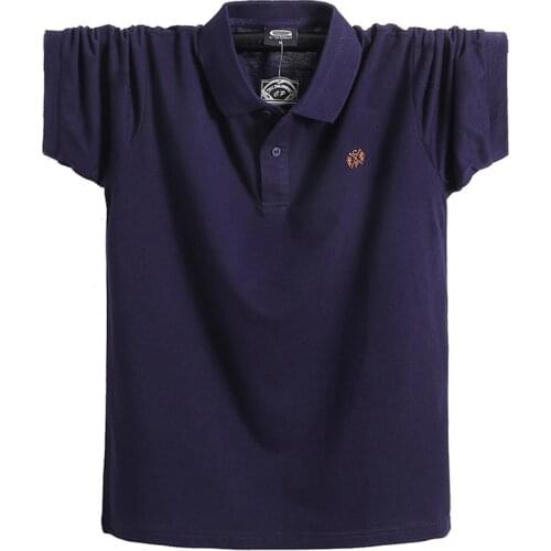 2021 Summer Men Polo Shirt Brand Men Business Casual Clothing Pure Cotton Male Polo Shirt Short Sleeve Breathable Polo Shirt 6XL