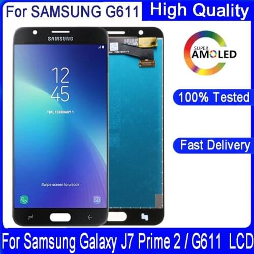 5.5inch Original LCD For Samsung Galaxy J7 Prime 2 2018 SM-G611 G611F/M LCD Display+Touch Screen Digitizer Assembly Replacement