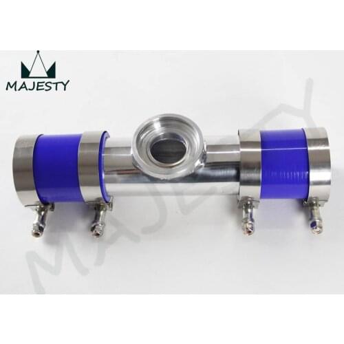 3.15" 80mm SSQV SQV Blow Off Valve Adapte BOV Turbo Intercooler Stainless Steel Pipe +blue silicone +clamps