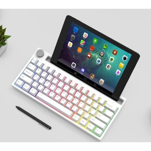 Wireless Bluetooth-compatible Keyboard Mechanical Ergonomic RGB Backlit Keyboards Gaming Dual Model Keyboard for PC Laptop