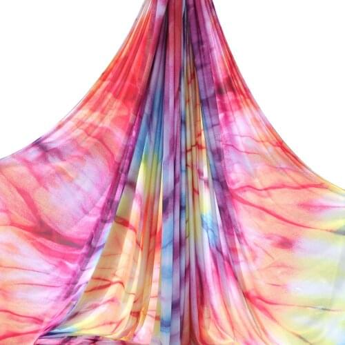 PRIOR FITNESS 9Yards/8.2m Colorful Flying Aerial Silk Ombre Yoga Hammock Trapeze Sling Fabric