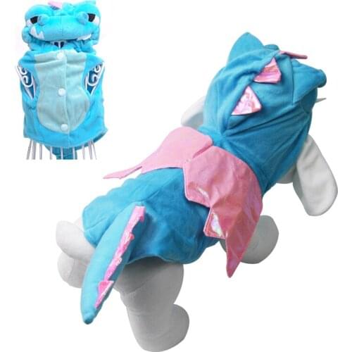 Dinosaur Costume Pet Dog Clothes Halloween Christmas Winter Chihuahua Jumpsuit Jacket Coat