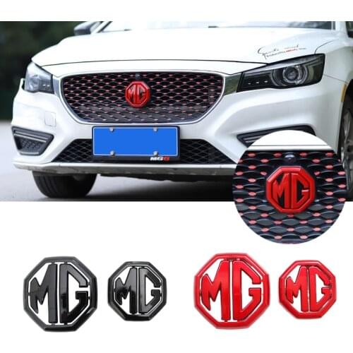 For MG 6 MG ZS Car Accessories Emblem Auto Sticker 3D Badge Steering Wheel Cover Morris Garage Logo Tail Front Grille Decoration