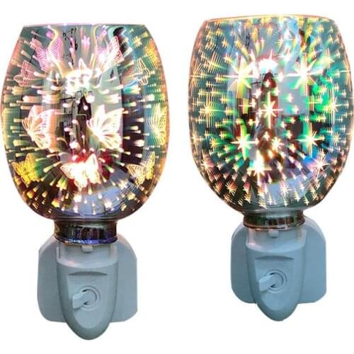 Mosaic Electric Plug In LED Aroma Diffuser Lamps Wax Melt Oil Burner Wax Warmer