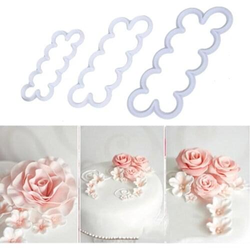 Rose Mold Plastic Fondant Cake Mold Sugar Skin Printing Mould Baking Tools Fondant Cake Decorating Tools Dropship CF-235