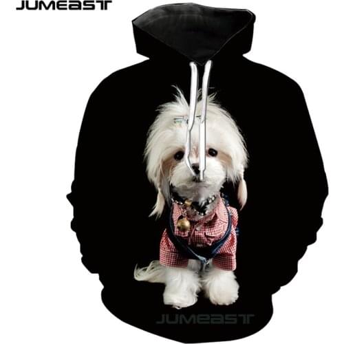 Jumeast Brand Men/Women 3D Printed Sweatshirt Lovely Dog Long Sleeve Sport Pullover Spring Hoodies
