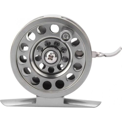 Ice fishing reel outdoor metal fishing rod front wheel right hand reel with brake V-shaped winding trunking design fishing reel