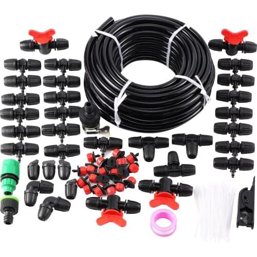 5/10/15/20m DIY Micro Drip Watering Kit Garden Automatic Drip Irrigation System Adjustable 8 Hole Dripper 8/11mm Hose Fittings