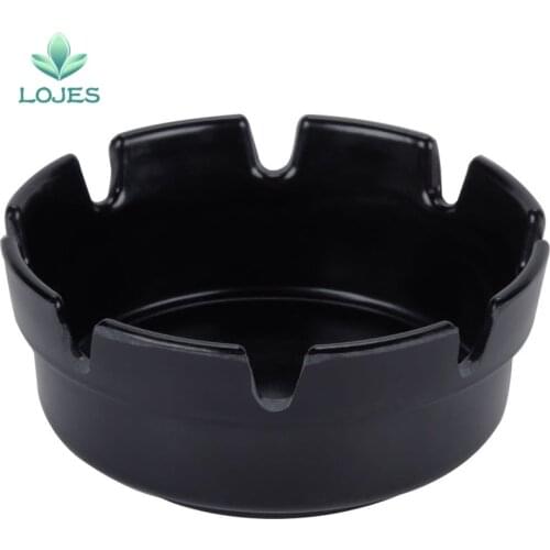 Round Ashtray Eco-Friendly Portable Cars Home Smoke Accessory Heat Resistant Ash Tray Convenient Plastic