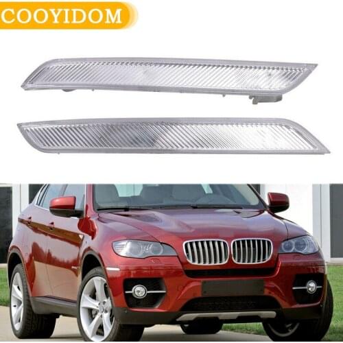 Left Right Clear White Side Marker Reflector 63147187087 63147187088 For BMW X6 E71 E72 2008 2009 2010 2011 2012 2014