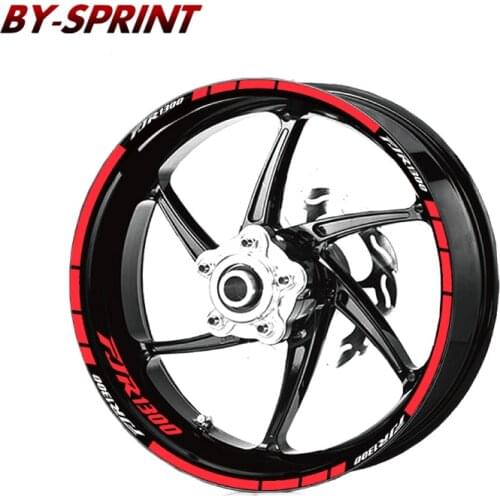 For YAMAHA FJR1300 fjr1300 FJR 1300 Motorcycle Wheel Stickers Tire Stripes Decorative Reflective Waterproof Wheel Stickers