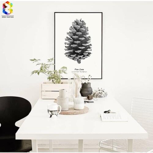 Wall Art Canvas Painting Wall Pictures For Living Room Nordic Decoration Pinecone Wall Decoration, Hogar Decor