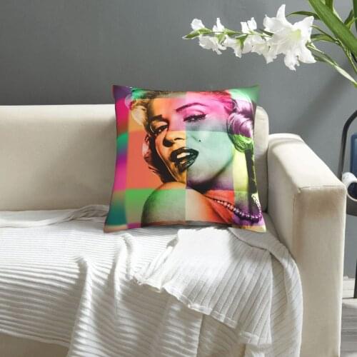 Marilyn Monroe pillowcase printed cushion cover sofa waist pillow pillow cover