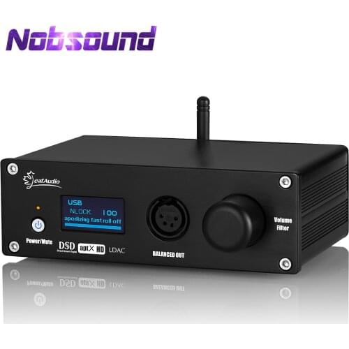 Nobsound HiFi CSR8675 Bluetooth 5.0 Receiver USB DAC S/PDIF Coaxial / TOSLINK Optical / IIS Digital to Analog Converter