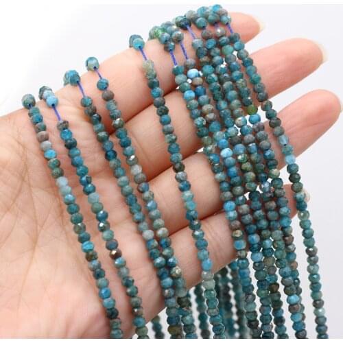 New Style Natural Stone Bead Section Apatite Small Loose Beads For DIY Jewelry Making Necklace Bracelet Earrings Accessory
