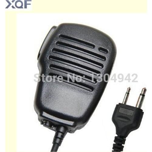 New Rainproof Shoulder Remote Speaker Mic Microphone PTT for 2-pin I-com Yaesu Vertex Radio With Free Shipping
