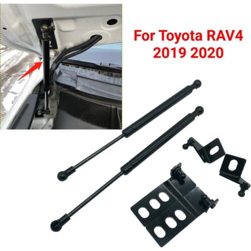 1Set Car Front Engine Hood Lift Supports Rod Arm Gas Springs Shocks Strut Bars For Toyota RAV4 2019 2020