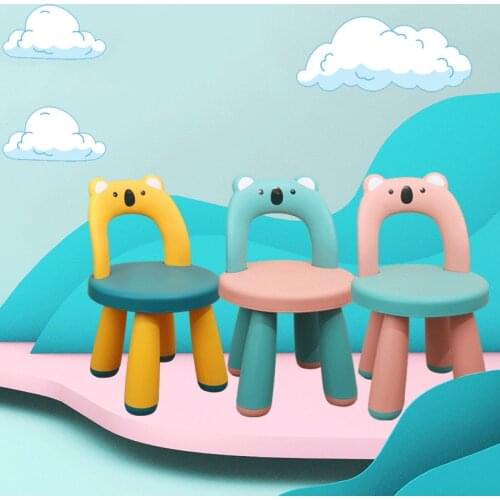 Plastic Chair For Children Kindergarten Baby Combined Building Block Dining Chairs Slide Back Stool стулья для кухни табурет