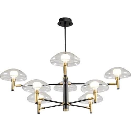 Post-Modern Jellyfish Chandelier Lighting Scandinavian Design Glass Iron Art Lighti Fixtures Dining/Living Room Decor Bedroom