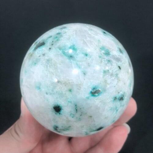 Natural Crystals Quartz Fynchenite Sphere Energy Ball Reiki Stones Room Home Office Aquarium Decoration Accessories Gemstone