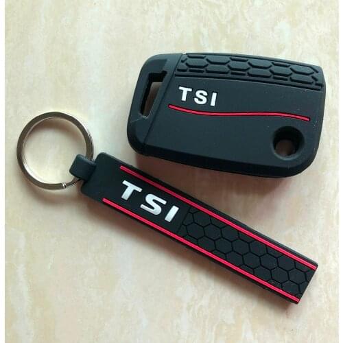 Flip Remote Case Silicone Polo Passat Gol golf 7 MK7 Touran Tiguan For Skoda Rapid Octavia Scout Kodiaq Karoq TSI A7 TSI Chain