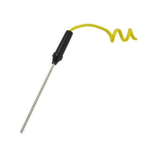 K Type 0 to 500 Celsius Scale 80mm x 3mm Probe Coiled Thermocouple 1.5M