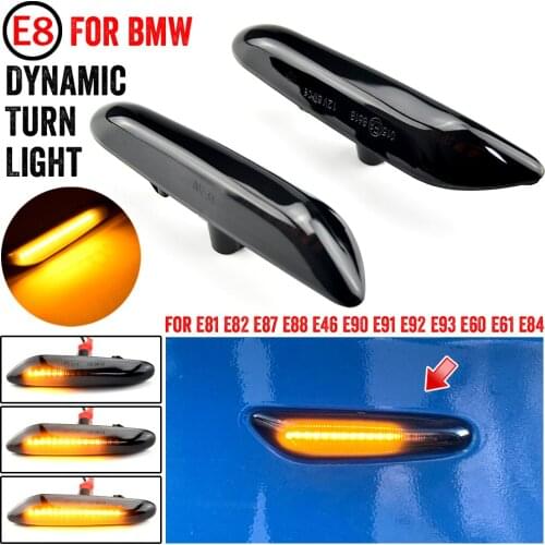 LED Side Marker Lamp Dynamic Signal Light For BMW E60 E61 E90 E91 E92 E93 E81 E82 E87 E88 E46 X3 E83 X1 E84