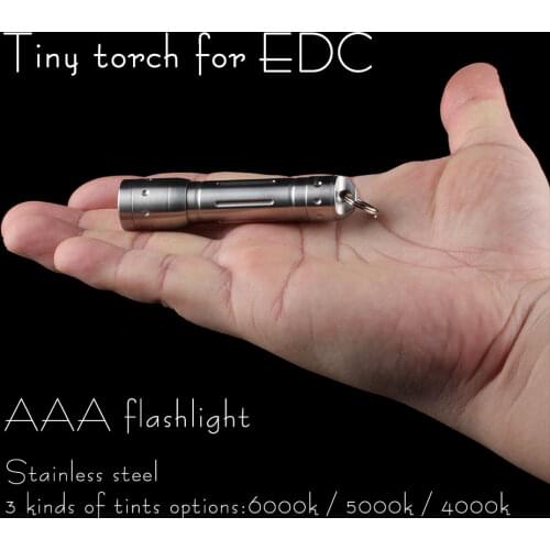 Convoy mini LED Flashlight, EDC flashlight ,CREE XPE R3 Light Led by AAA Battery