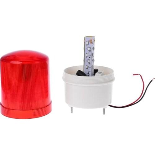 220V/12V/24V LED Alarm Light Warning Lamp Signal Buzzer Rotary Strobe Flash Siren Emergency Sound Illumination Hummer