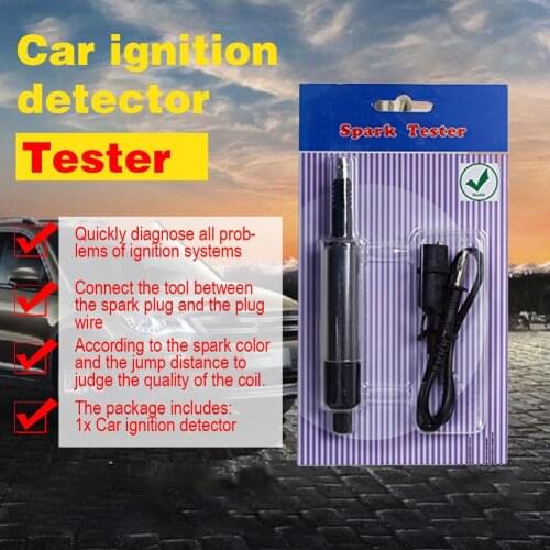 Car Spark Plug Tester Ignition System Automotive High Voltage Wire Pack Detector Adjustable Ignition Park Test Tool