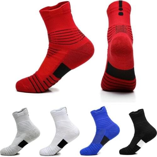 Three Pair Men Woman Sports Socks Professional Basketball Running Towel Bottom Anti-Slip Sport Boat Outdoor Breathable