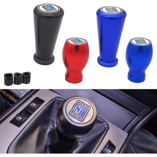 Universal ND Car Gear Shift Aluminum leather Auto Racing Knob Manual Automatic Shift Lever