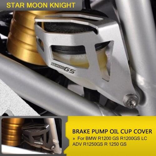 For BMW R 1200 1250 GS ADV GS LC Motorcycle Rear Brake Pump Fluid Tank Oil Cup Reservoir Guard Cover Protector R1200GS R1250GS