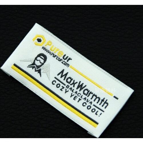 Customized clothing woven labels/overcoat jacket main labels/collar tags/Trademark manufacture woven&printed labels
